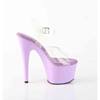 Pleaser - ADORE708 Sandale à bride à la cheville - Transparent/Violet Product image